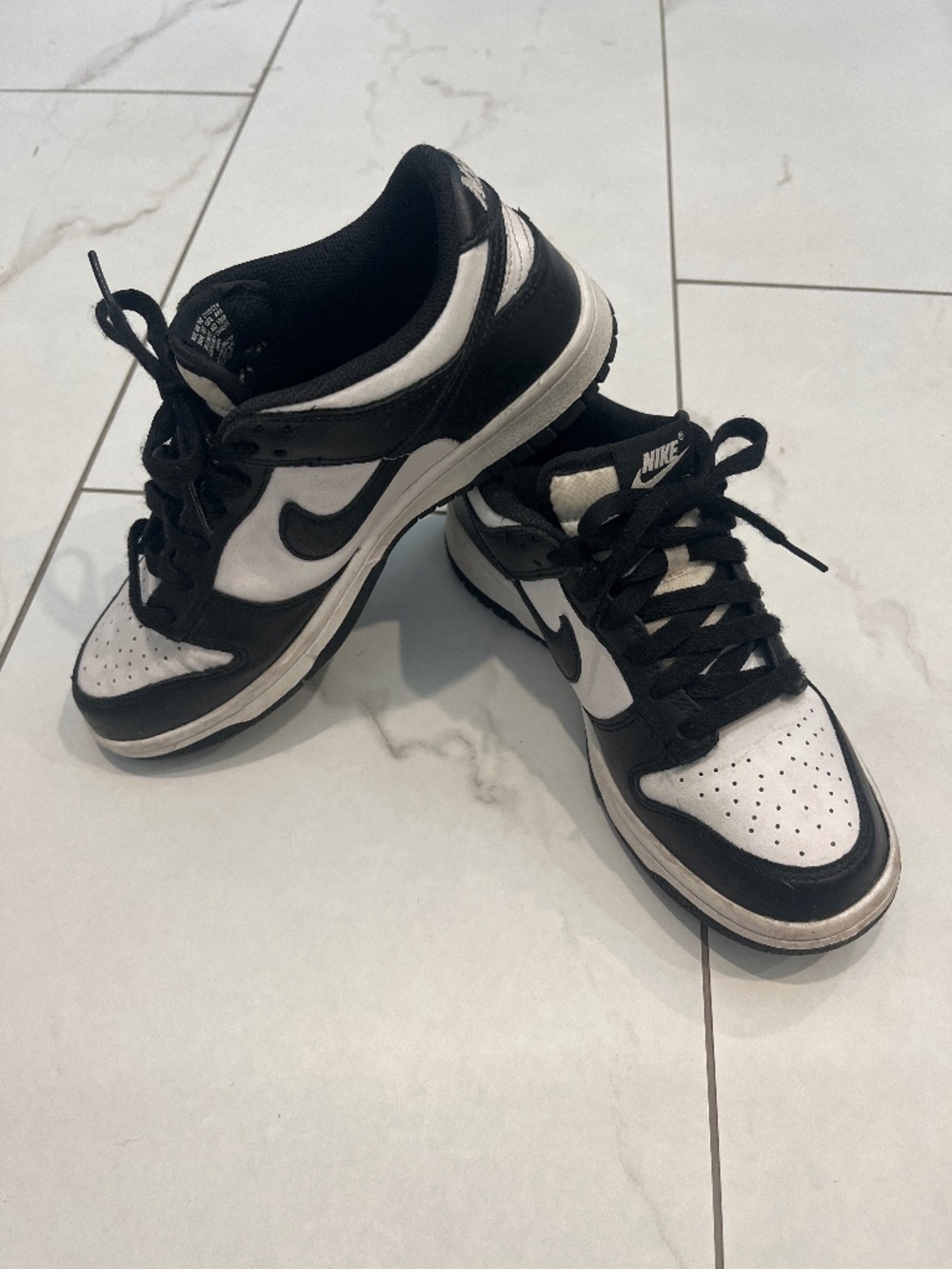 Nike dunk low retro panda big kids